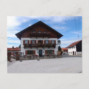 Deutschland, Bayern, Haus im Dorfzentrum Postkarte