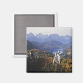 Deutschland, Bayern, Schloss Neuschwanstein. Extra Magnet (Vorderseite/Rückseite)