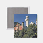 Deutschland, Bayern, Schloss Neuschwanstein. Magnet (Vorderseite/Rückseite)