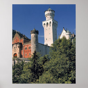 Deutschland, Bayern, Schloss Neuschwanstein. Poster