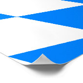 Deutschland Bayernflagge Poster (Ecke)