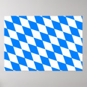 Deutschland Bayernflagge Poster (Vorne)