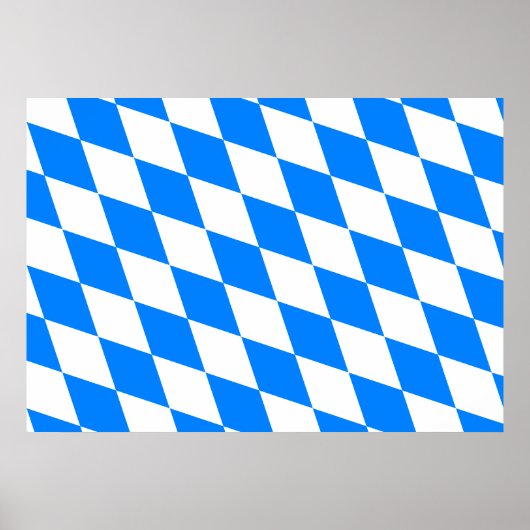 Deutschland Bayernflagge Poster (Vorne)