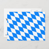 Deutschland Bayernflagge Postkarte (Vorne/Hinten)