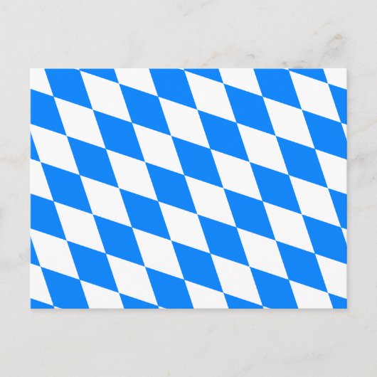Deutschland Bayernflagge Postkarte (Vorderseite)