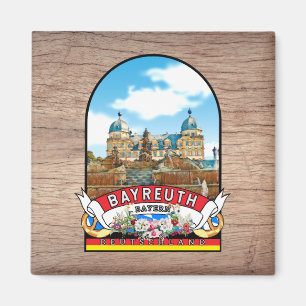 Deutschland Bayreuth Vintages Andenken Magnet