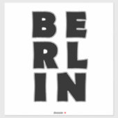 Deutschland Berlin Aufkleber (Blatt)