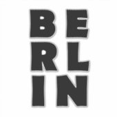 Deutschland Berlin Aufkleber (Vorderseite)