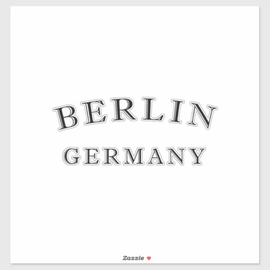 Deutschland Berlin Aufkleber (Blatt)