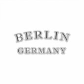 Deutschland Berlin Aufkleber (Vorderseite)