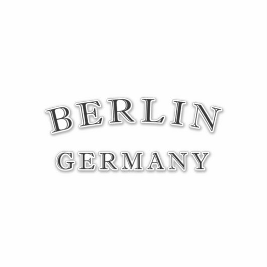 Deutschland Berlin Aufkleber (Vorderseite)