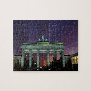 Deutschland, Berlin. Brandenburger Tor bei Nacht. Puzzle