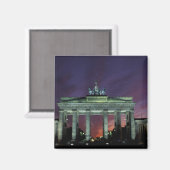 Deutschland, Berlin. Brandenburger Tor in der Nach Magnet (Vorderseite/Rückseite)