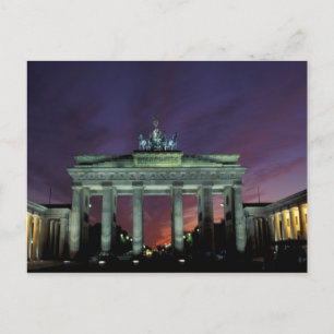 Deutschland, Berlin. Brandenburger Tor in der Nach Postkarte