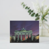 Deutschland, Berlin. Brandenburger Tor in der Nach Postkarte (Stehend Vorderseite)