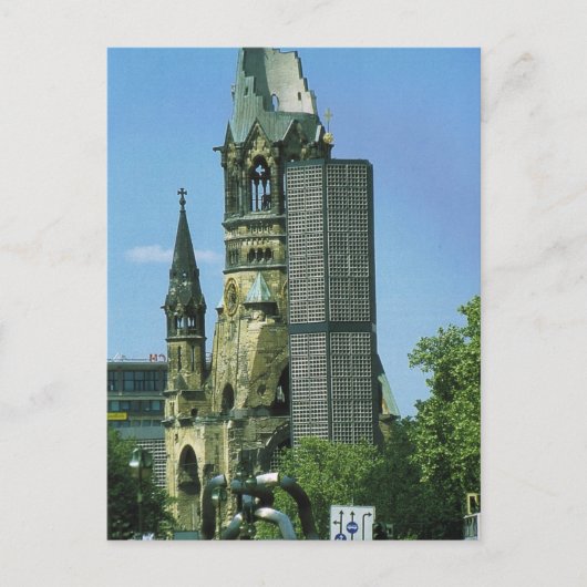 Deutschland, Berlin, Kurustendamm, Wilhelm Kirche Postkarte (Vorderseite)