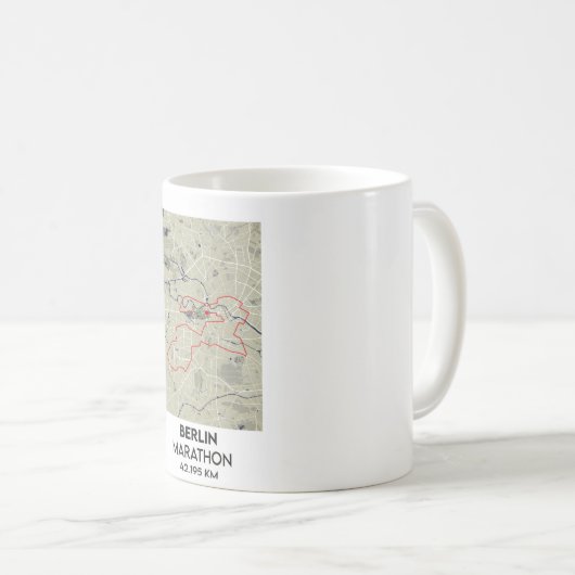 Deutschland Berlin Marathonreise Kaffeetasse (VorderseiteRechts)