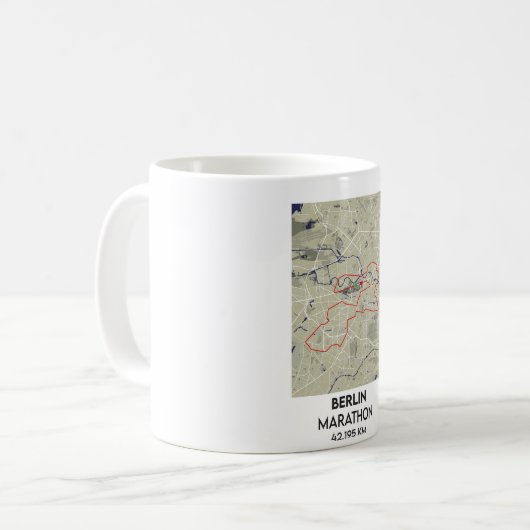 Deutschland Berlin Marathonreise Kaffeetasse (Vorderseite Links)