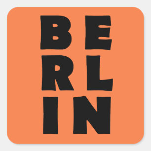 Deutschland Berlin Quadratischer Aufkleber