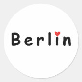 Deutschland Berlin Runder Aufkleber (Vorderseite)