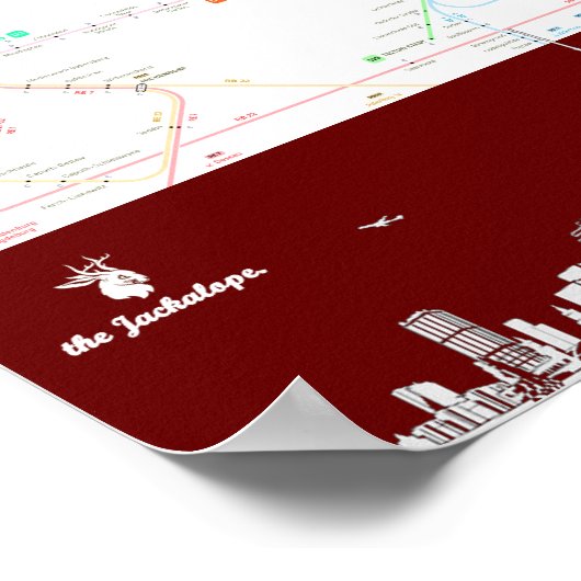 " Deutschland: BERLIN U-Bahn MAP ... Poster (Ecke)