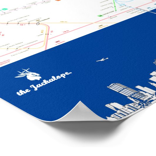 " Deutschland: BERLIN U-Bahn MAP ... Poster (Ecke)