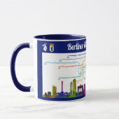 " Deutschland: BERLIN - U-Bahn NETZPLANtasse ... Tasse (Links)