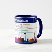 " Deutschland: BERLIN - U-Bahn NETZPLANtasse ... Tasse (VorderseiteRechts)