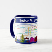 " Deutschland: BERLIN - U-Bahn NETZPLANtasse ... Tasse (Vorderseite Links)