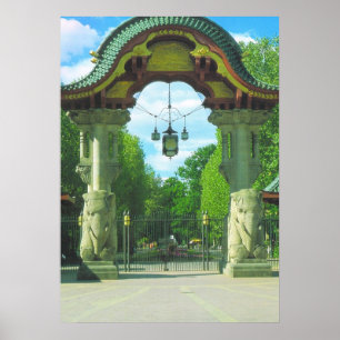 Deutschland, Berlin, Zoo, Elefant-Eingang Poster