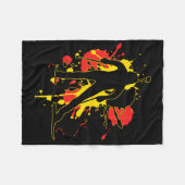 Deutschland Biathlonist Fleecedecke (Vorderseite (Horizontal))