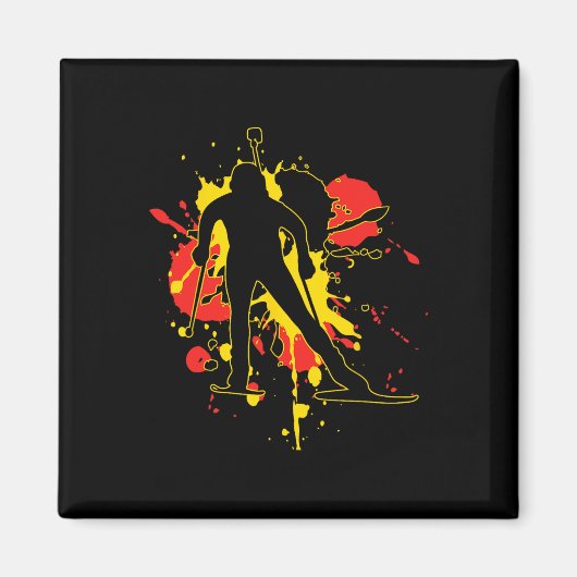 Deutschland Biathlonist Magnet (Vorne)