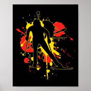 Deutschland Biathlonist Poster
