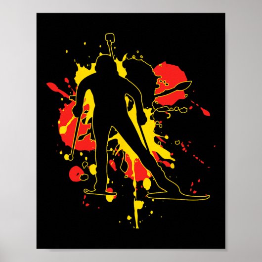 Deutschland Biathlonist Poster (Vorne)
