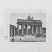 Deutschland Brandenburg Tor c1900 Berlin Postkarte (Vorne/Hinten)