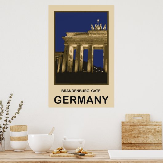 Deutschland Brandenburger Tor Poster (Küche)
