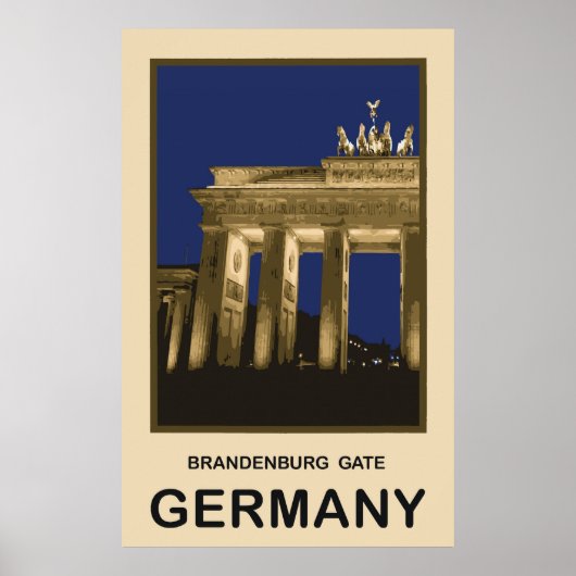 Deutschland Brandenburger Tor Poster (Vorne)