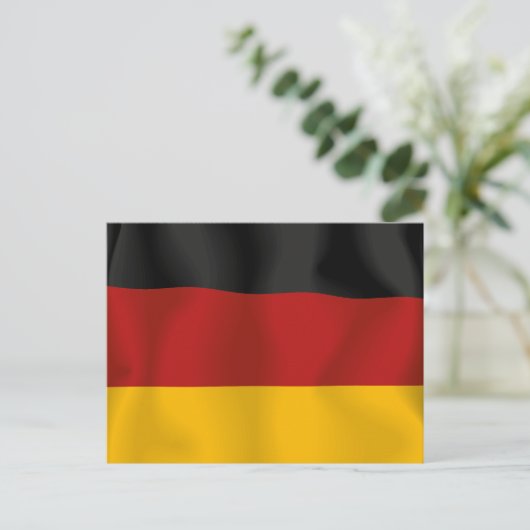 Deutschland Bundesflagge Postkarte (Stehend Vorderseite)