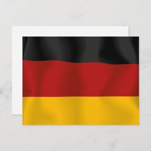 Deutschland Bundesflagge Postkarte (Vorne/Hinten)