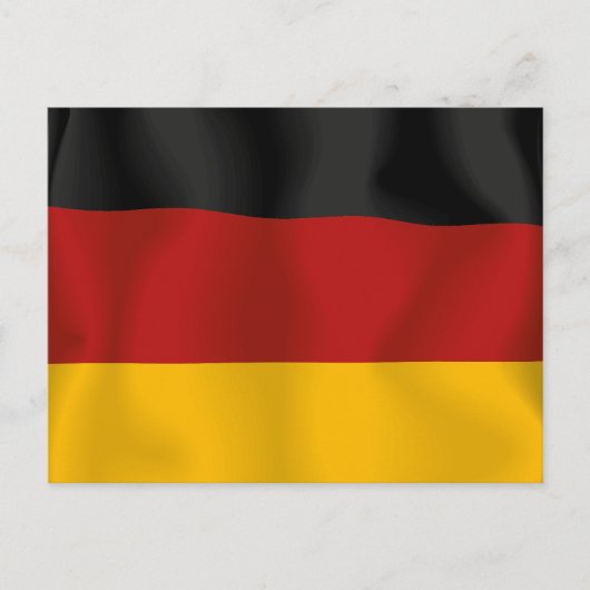 Deutschland Bundesflagge Postkarte (Vorderseite)