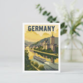 Deutschland Burg Vintag Berühmter Reiseraum Postkarte (Stehend Vorderseite)