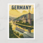 Deutschland Burg Vintag Berühmter Reiseraum Postkarte (Vorderseite)