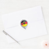 Deutschland Button Location Flag Runder Aufkleber (Umschlag)