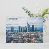 Deutschland City Skyline Foto Flat Card (Stehend Vorderseite)