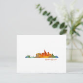 Deutschland City Watercolor Skyline Hq v1 Postkarte (Stehend Vorderseite)