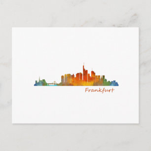 Deutschland City Watercolor Skyline Hq v1 Postkarte