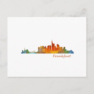 Deutschland City Watercolor Skyline Hq v1 Postkarte