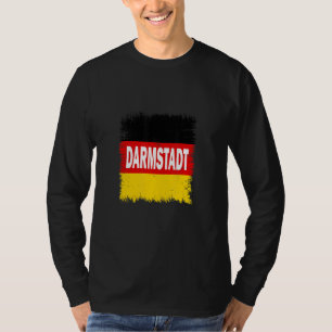 Deutschland Darmstadt mit deutscher Flagge T-Shirt
