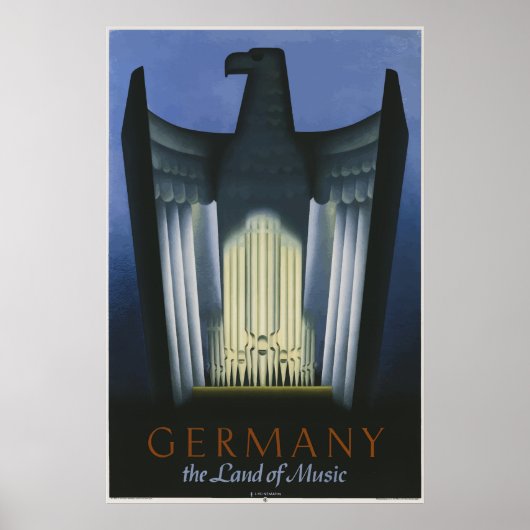 Deutschland Das Land der Musik Vintage Poster (Vorne)