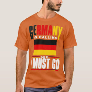 Deutschland deutsche Flagge Deutschland ruft Fundu T-Shirt